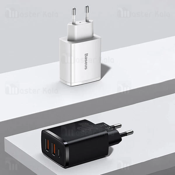 شارژر دیواری Baseus Compact Quick Charger 2U And C 30W CCCP30UE CCXJ-E01