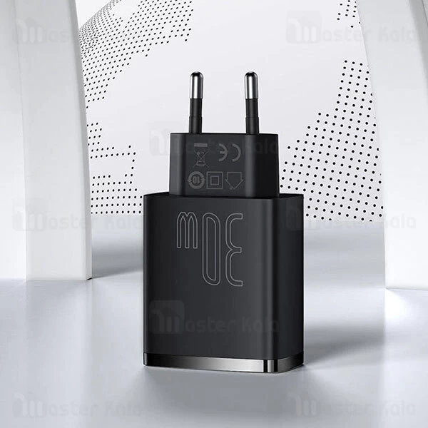 شارژر دیواری Baseus Compact Quick Charger 2U And C 30W CCCP30UE CCXJ-E01
