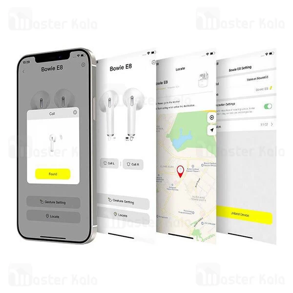 ﻿هندزفری بلوتوث Baseus E8 Bowie ENC True Wireless Earphones NGE8-01