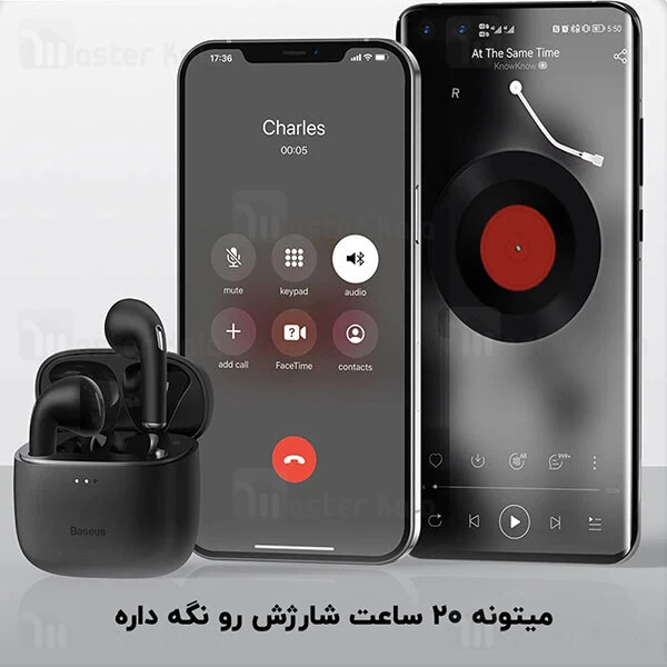 ﻿هندزفری بلوتوث Baseus E8 Bowie ENC True Wireless Earphones NGE8-01