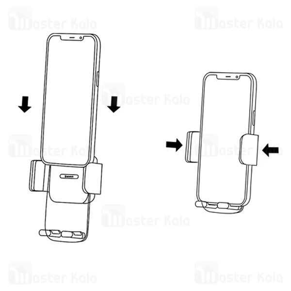 هولدر دریچه کولری بیسوس Baseus Easy Control Clamp Car Mount Holder Air Outlet Version SUYK000101