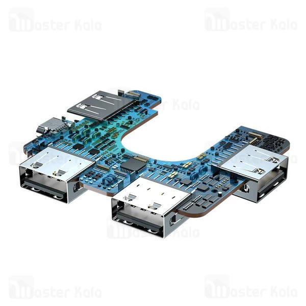 هاب 4 پورت بیسوس Baseus Fully folded portable 4-in-1 USB HUB CAHUB-CW01