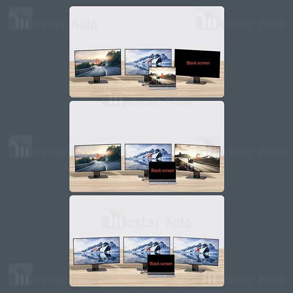 هاب Baseus Metal Gleam Series 11 in 1 Multifunctional Type-C HUB Docking Station BS-OH147