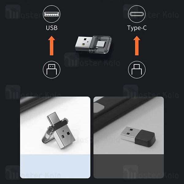 پوینتر و پرزنتر بیسوس Baseus Orange Dot Wireless Presentor Red Laser Charging WKCD000013