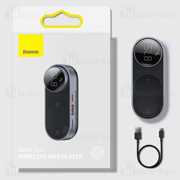 گیرنده صوتی بلوتوثی بیسوس Baseus Solar Car Wireless MP3 Player CDMP000001 خورشیدی