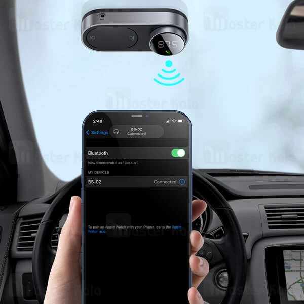 گیرنده صوتی بلوتوثی بیسوس Baseus Solar Car Wireless MP3 Player CDMP000001 خورشیدی