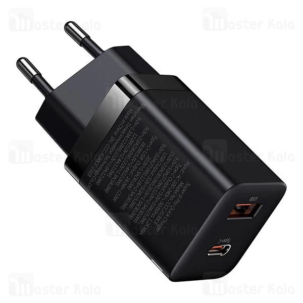 شارژر دیواری Baseus Super Si Pro Quick Charger U+C 30W EU CCCJG30CE CCSUPP-E01