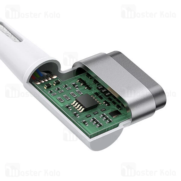 کابل شارژر مگنتی مک بوک بیسوس Baseus Zinc Magnetic iP Laptop Type-C CATXC-W02 طول 2 متر توان 60 وات