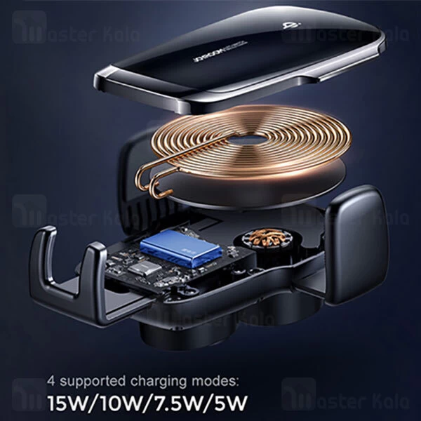 هولدر و شارژر وایرلس Joyroom JR-ZS248 Auto Match Coil Wireless Car Holder