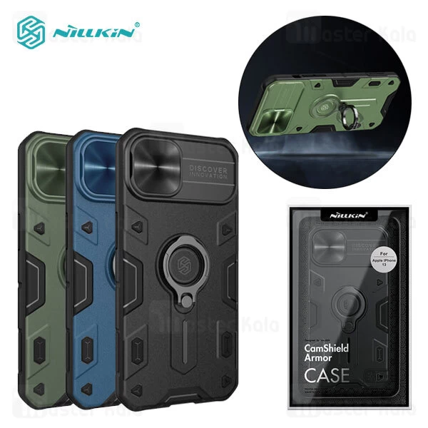 گارد محافظ ضد ضربه نیلکین Apple iPhone 13 Nillkin CamShield Armor Case دارای محافظ دوربین