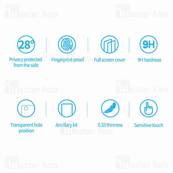 گلس حریم شخصی Nillkin Guardian Full Coverage Privacy Glass Screen Protector for Apple iPhone 13 Pro Max