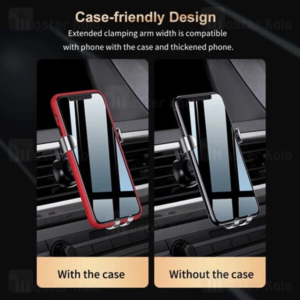 هولدر دریچه کولری راک Rock RPH0951 Gravity Air Vent Phone Holder Ball Joint