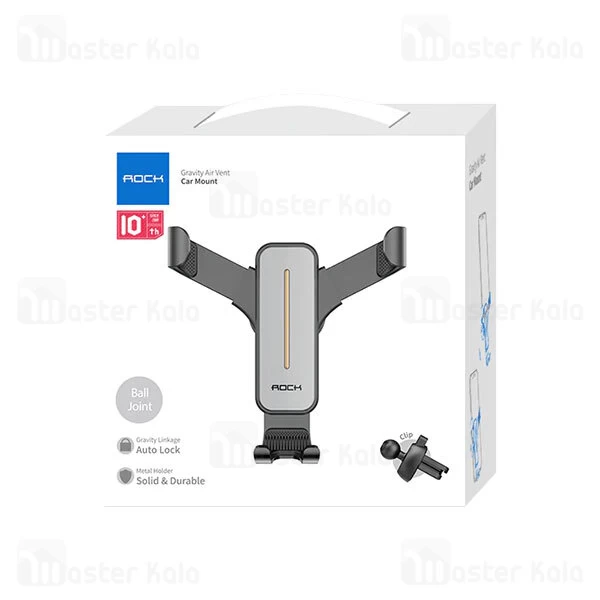 هولدر دریچه کولری راک Rock RPH0951 Gravity Air Vent Phone Holder Ball Joint