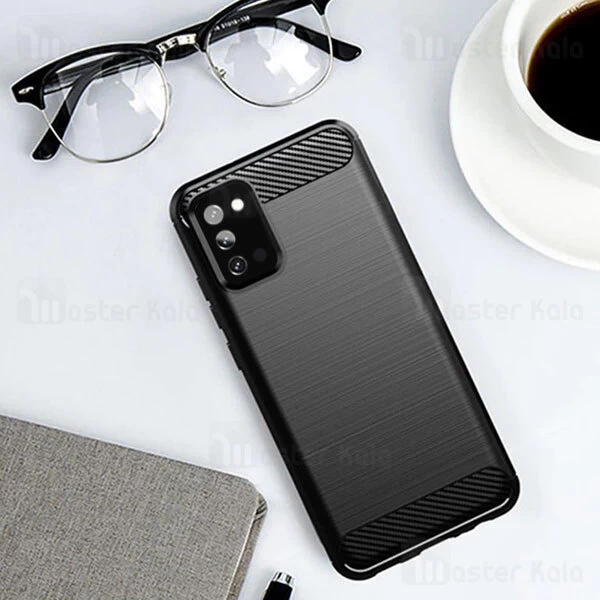 قاب محافظ ژله ای Samsung Galaxy A03S Fiber Carbon Rugged Armor Case