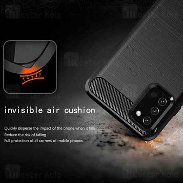 قاب محافظ ژله ای Samsung Galaxy A03S Fiber Carbon Rugged Armor Case