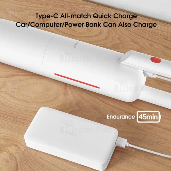 جارو شارژی و تی شیائومی Xiaomi Deerma VC01 Max 2in1 Vacuum and Sweeping Mop Cleaner توان 100 وات