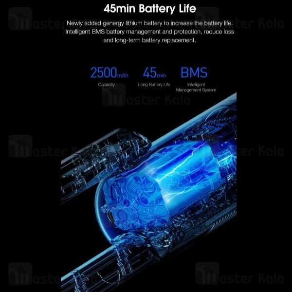 جارو شارژی و تی شیائومی Xiaomi Deerma VC01 Max 2in1 Vacuum and Sweeping Mop Cleaner توان 100 وات