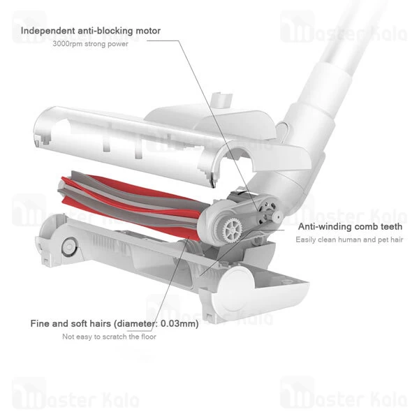 جارو شارژی شیائومی Xiaomi Deerma VC20 Plus Handheld Wireless Vacuum Cleaner توان 160 وات