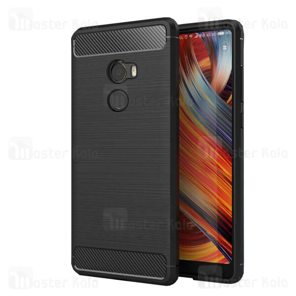 قاب محافظ ژله ای شیائومی Xiaomi Mi Mix 2 Rugged Armor Fiber Carbon