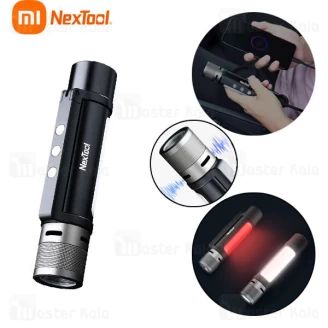 چراغ قوه و پاوربانک 6 کاره شیائومی Xiaomi NexTool Outdoor 6 in 1 Thunder Flashlight NE20030