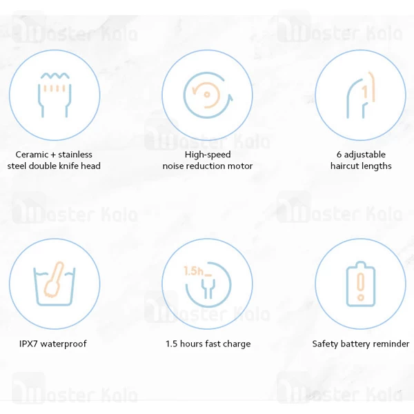 ماشین اصلاح موی سر Xiaomi ShowSee C2 Electric Hair Clipper