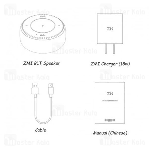 اسپیکر بلوتوث و شارژر وایرلس شیائومی Xiaomi ZMI Wireless Charging B508 Sound Box توان 5 وات