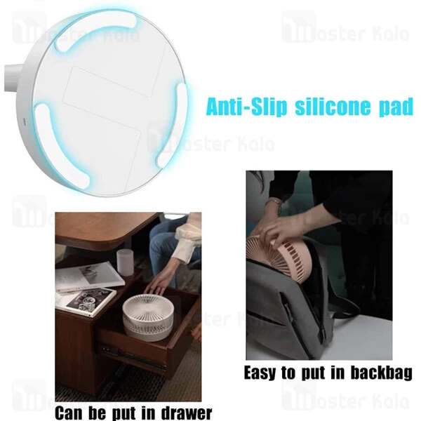 پنکه شارژی و اسپیکر بلوتوث شیائومی Xiaomi ZOLELE Bluetooth Stereo Folding Storable Fan P10S