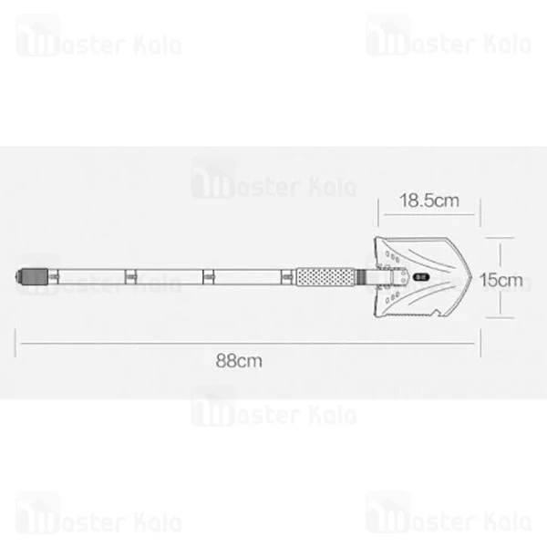 بیل چند منظوره Xiaomi Zaofeng Early Wind Outdoor Multi-Function Shovel HW180101