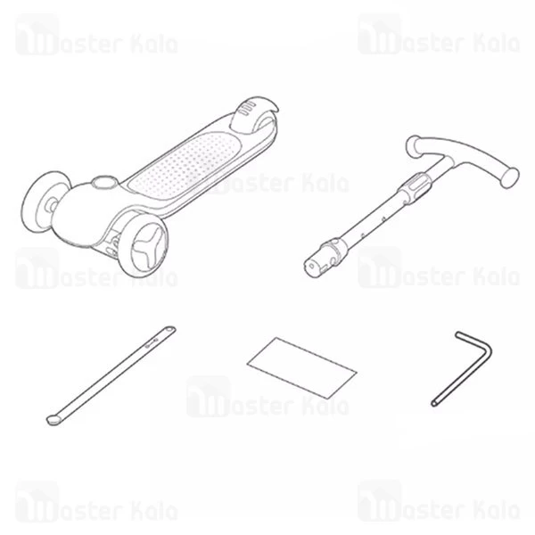 اسکوتر Xiaomi MITU Kids Scooter Three Wheel HBC01YM