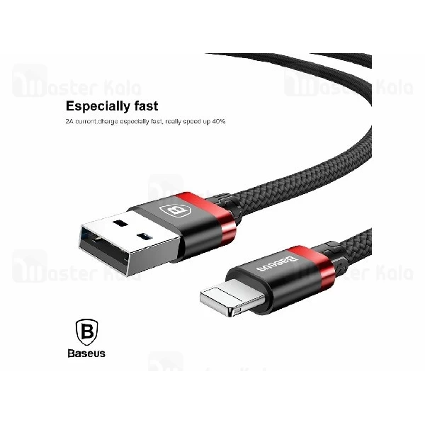 کابل لایتنینگ بیسوس Baseus Golden Belt CALGB-A19 طول 1.5 متر با توان 2 آمپر