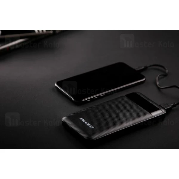 پاوربانک 20000 میلی آمپر کلومن KOLUMAN KP-115 دو پورت با توان 2.1 آمپر