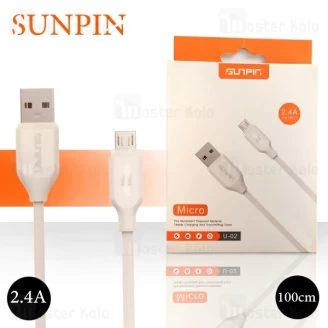 کابل میکرو یو اس بی سانپین Sunpin U-02 Cable توان 2.4 آمپر و طول 1 متر