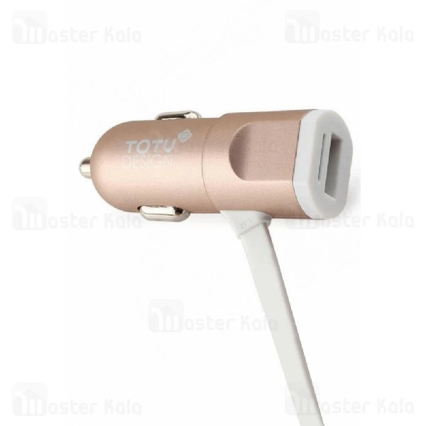 شارژر فندکی توتو Totu Good Partner 3.4A با کابل دو کاره متصل