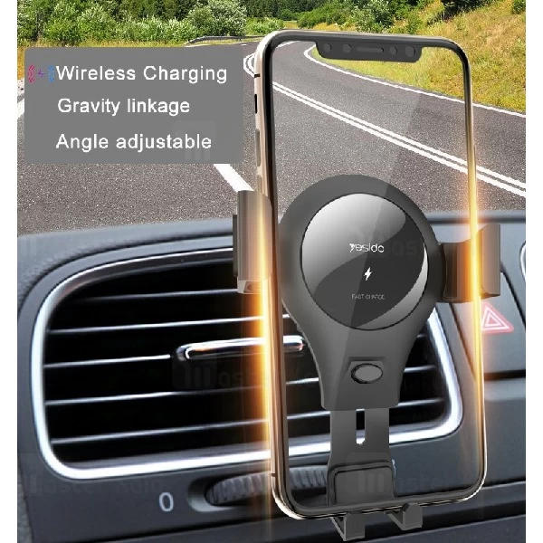 هولدر و شارژر وایرلس یسیدو Yesido C45 Wireless Charger توان 10 وات