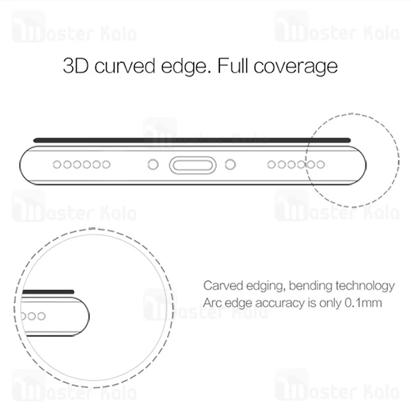 محافظ صفحه شیشه ای تمام صفحه نیلکین Apple iPhone X/XS Nillkin 3D CP+ Max