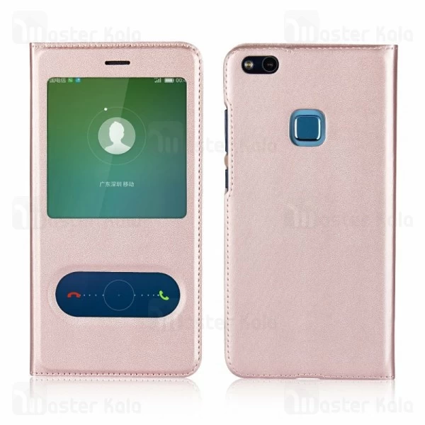 کیف چرمی Huawei P10 Lite / Nova Lite Window Flip Cover