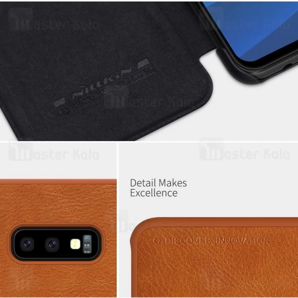 کیف چرمی Samsung Galaxy S10e / S10 Lite Nillkin Qin Leather Case