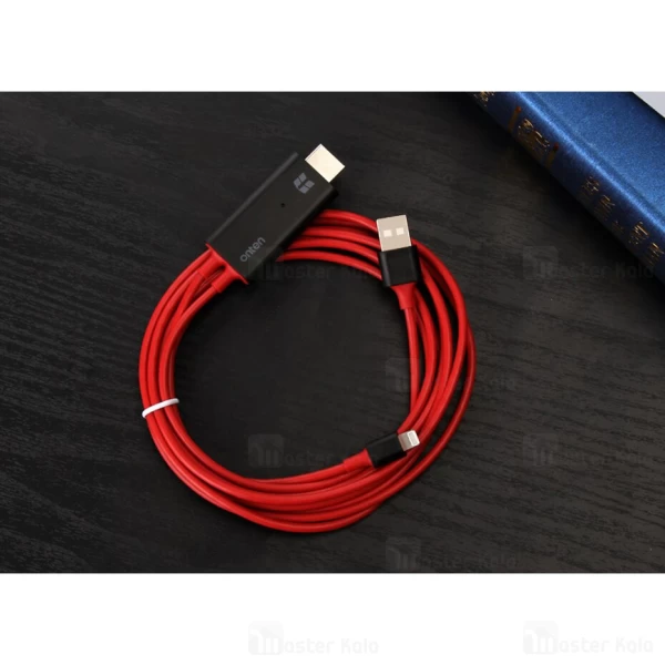 کابل HDMI لایتنینگ ONTEN OTN-7575S Plug And Play انتقال تصویر و شارژ