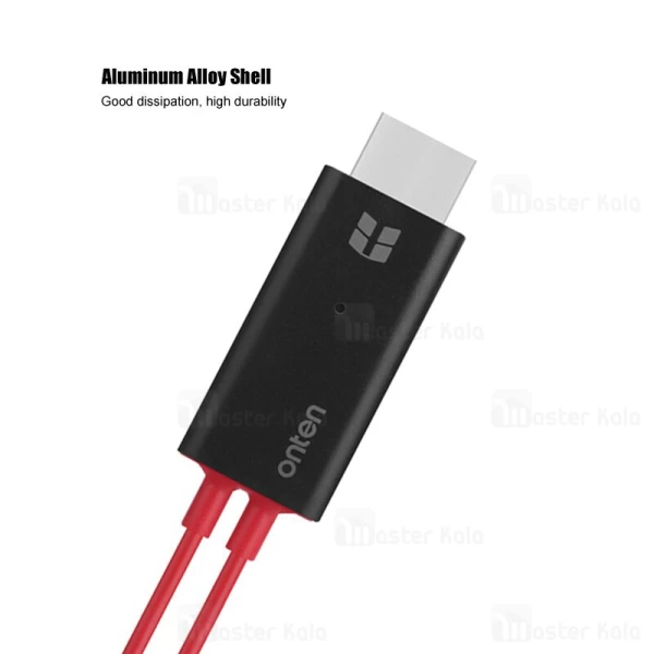 کابل HDMI لایتنینگ ONTEN OTN-7575S Plug And Play انتقال تصویر و شارژ