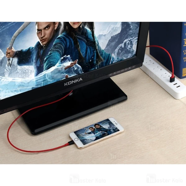 کابل HDMI لایتنینگ ONTEN OTN-7575S Plug And Play انتقال تصویر و شارژ