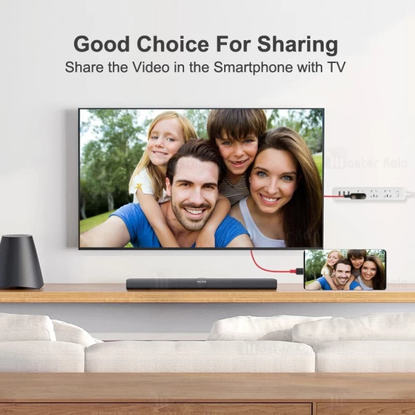 کابل HDMI تایپ سی ONTEN OTN-9572S Plug And Play انتقال تصویر و شارژ