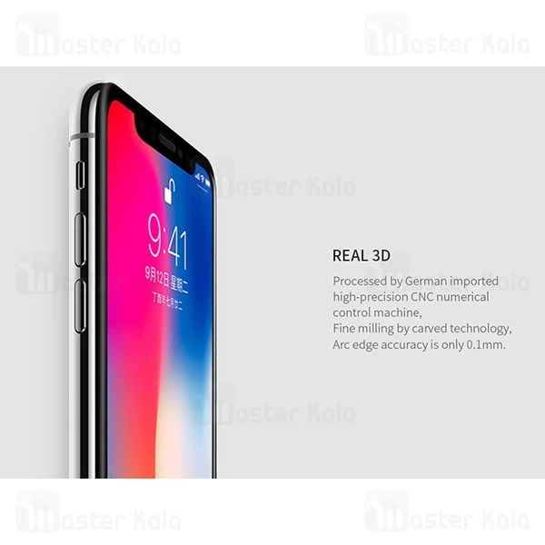 محافظ صفحه شیشه ای تمام صفحه نیلکین Apple iPhone X / XS Nillkin 3D AP+ Pro