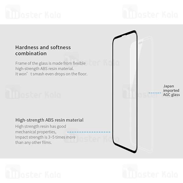 محافظ صفحه شیشه ای تمام صفحه نیلکین Apple iPhone X / XS Nillkin 3D AP+ Pro