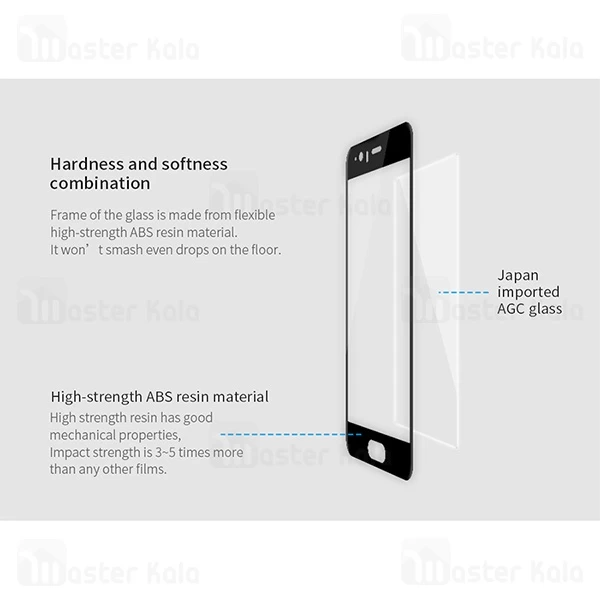 محافظ صفحه شیشه ای تمام صفحه نیلکین Huawei P10 Nillkin 3D AP+ Pro