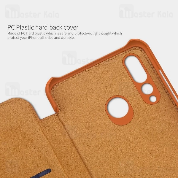 کیف چرمی نیلکین هواوی Huawei P Smart Plus 2019 / Enjoy 9S Nillkin Qin Leather Case