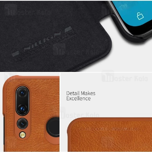 کیف چرمی نیلکین هواوی Huawei P Smart Plus 2019 / Enjoy 9S Nillkin Qin Leather Case