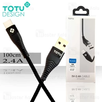 کابل Type C توتو TOTU BTA-020 Amour طول 1 متر با توان 2.4 آمپر