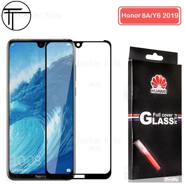 محافظ صفحه شیشه ای تمام صفحه تمام چسب TT هواوی Huawei Y6 2019 / Honor 8A / Y6 Prime 2019 / Y6 Pro