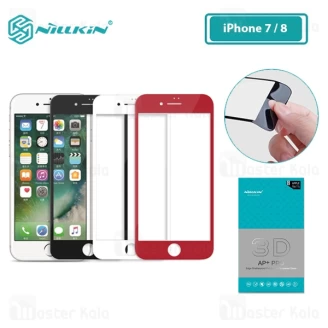 محافظ صفحه شیشه ای تمام صفحه نیلکین Apple iPhone 7 / 8 / SE 2020 Nillkin 3D AP+ Pro