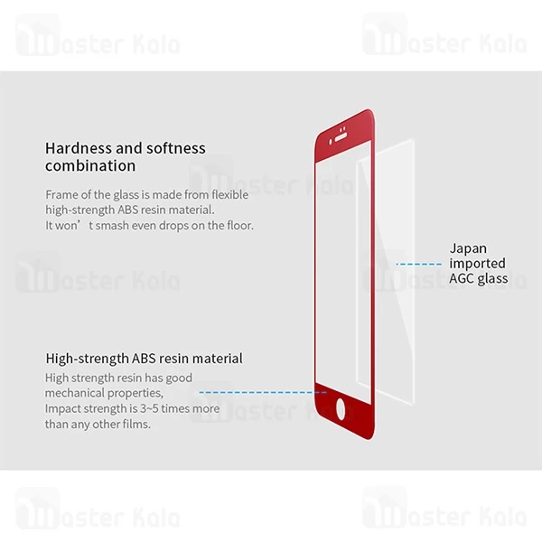 محافظ صفحه شیشه ای تمام صفحه نیلکین Apple iPhone 7 Plus / 8 Plus Nillkin 3D AP+ Pro